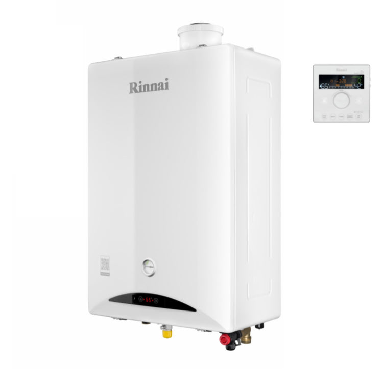 Caldaia RINNAI a condensazione ZEN 24 kW Low NOx Wi-Fi integrato Neutralizzatore Condensa integrato cod. REB-KBI2424FF-NG Metano Completa di Kit Fumi