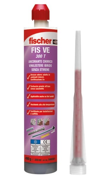 RESINA ANCORANTE CHIMICO FIS VE 300 T A INIEZIONE - FISCHER