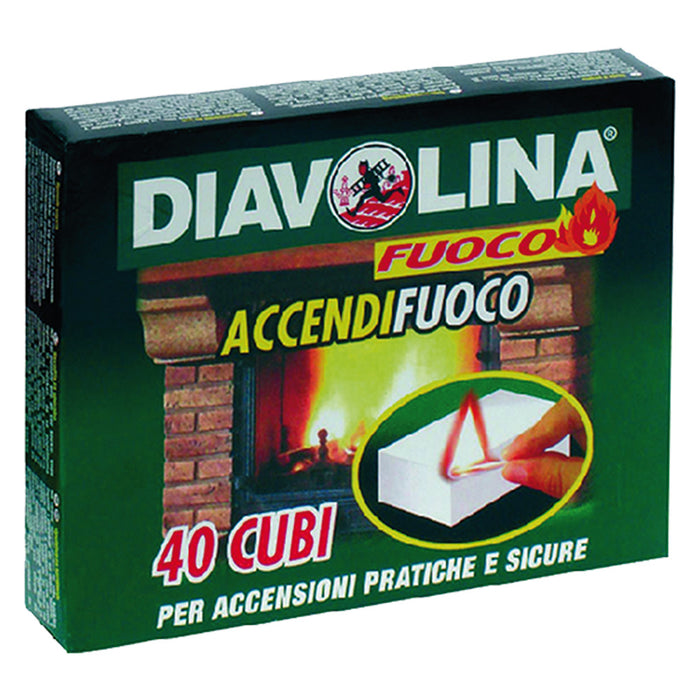 DIAVOLINA 'ACCENDIFUOCO' 40 cubi - art. 15300 DIAVOLINA 24 CF