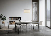 Consolle Allungabile 90-196x40x78 cm in Nobilitato Grigio