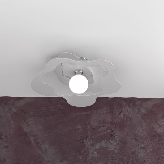 RIPPLES PLAFONIERA D.50 CM. 1 LUCE GRIGIO 1158-PL50-GR