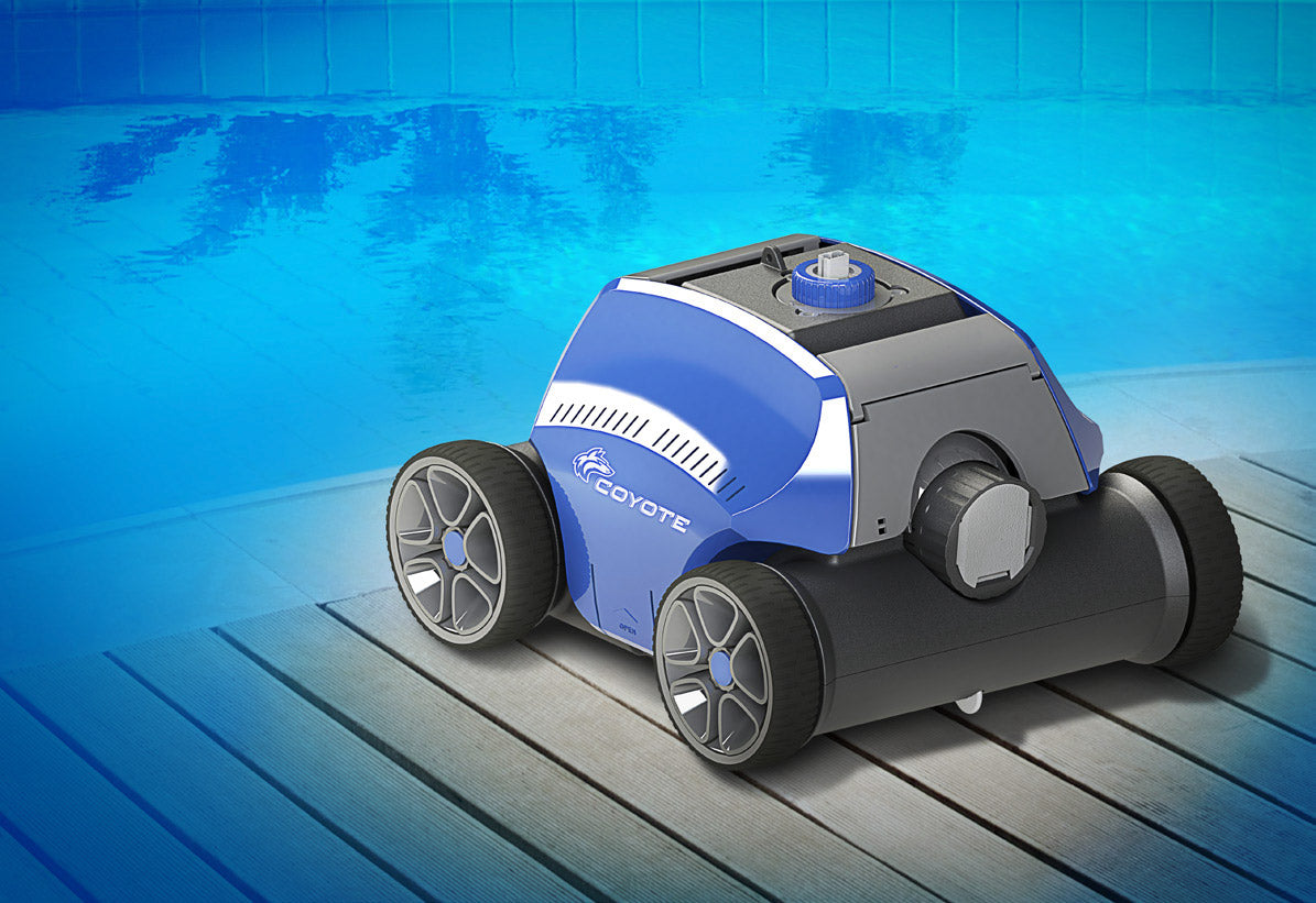 Robot Pulitore Automatico per Pulizia Fondo Piscina Autonomo Wireless Coyote