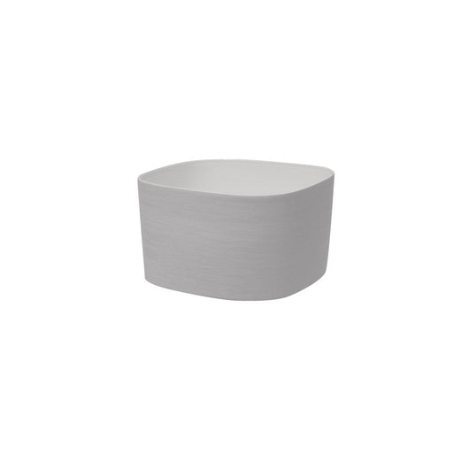 Vaso Per Fiori Rodi Polietilene Interno-Esterno con Riserva D'acqua Integrato Cm 37x37x21h col Cloud(Bianco) AMZRODI37CL