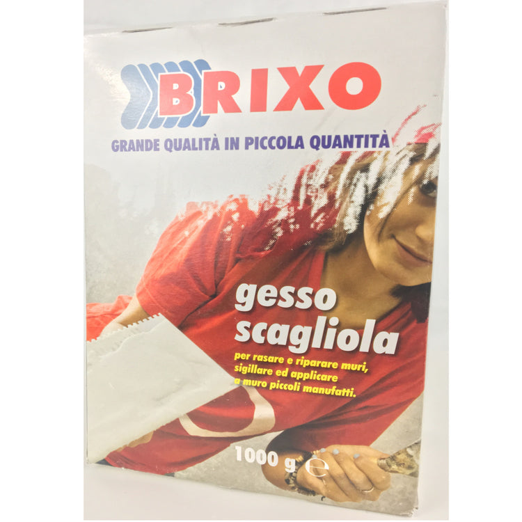 Multipack da 10 confezioni di gesso scagliola brixo da 1 chilogrammo ciascuna