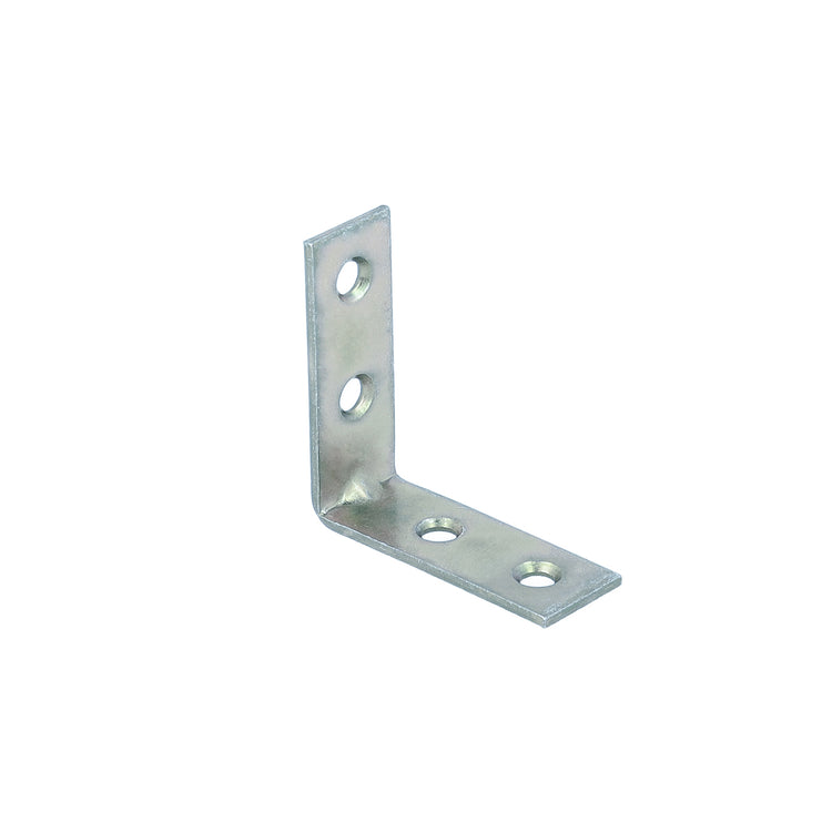 Lastrine di giunzione ad angolo in acciaio zincato bianco 20 x 20 mm. 4 pz.