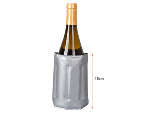 Refrigeratore Vino Borsa Secchiello Ghiaccio Pieghevole Raffredda Bottiglie Altezza 15cm