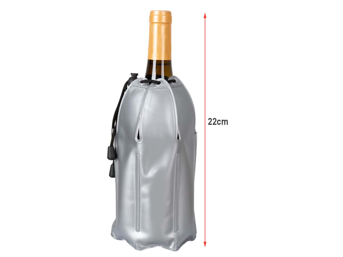 Refrigeratore Vino Borsa Secchiello Ghiaccio Pieghevole Raffredda Bottiglie Altezza 22cm Con Corda