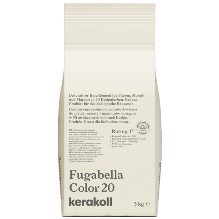 Stucco ibrido piastrelle fugabella impermeabile resistente confezione 3 kg *** colore n 20, confezione 1