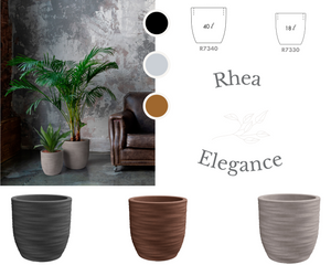 Vaso Rhea Elegance Ø cm 40 - colore: antracite - AMZR7340P