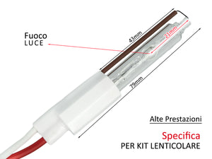 Ricambi Lampada Xenon Per Kit Lenticolare 55W 5500K Modello Standard Accensione Veloce +50% Luminosita