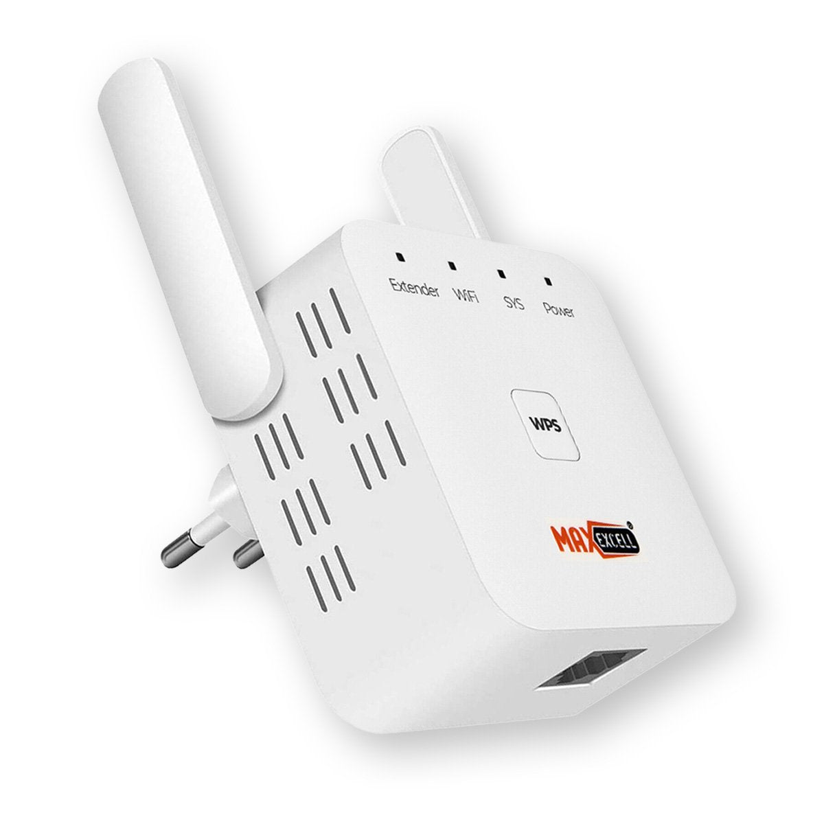 Ripetitore Wireless Wifi Extender Velocit&agrave; Banda 300Mbps con Due Antenne Esterne Configurazione Facile e Veloce Bianco