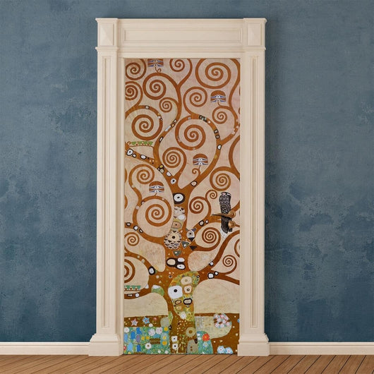 Decorazione per Porta Autoadesiva Facile da Applicare 210x83 cm Door Cover Tree of Life