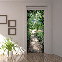 Decorazione per Porta Autoadesiva Facile da Applicare 210x83 cm Door Cover Garden