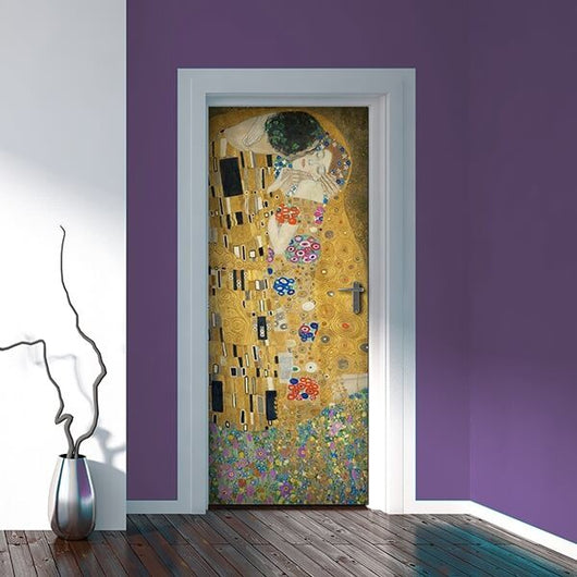 Decorazione per Porta Autoadesiva Facile da Applicare 210x83 cm Door Cover Klimt