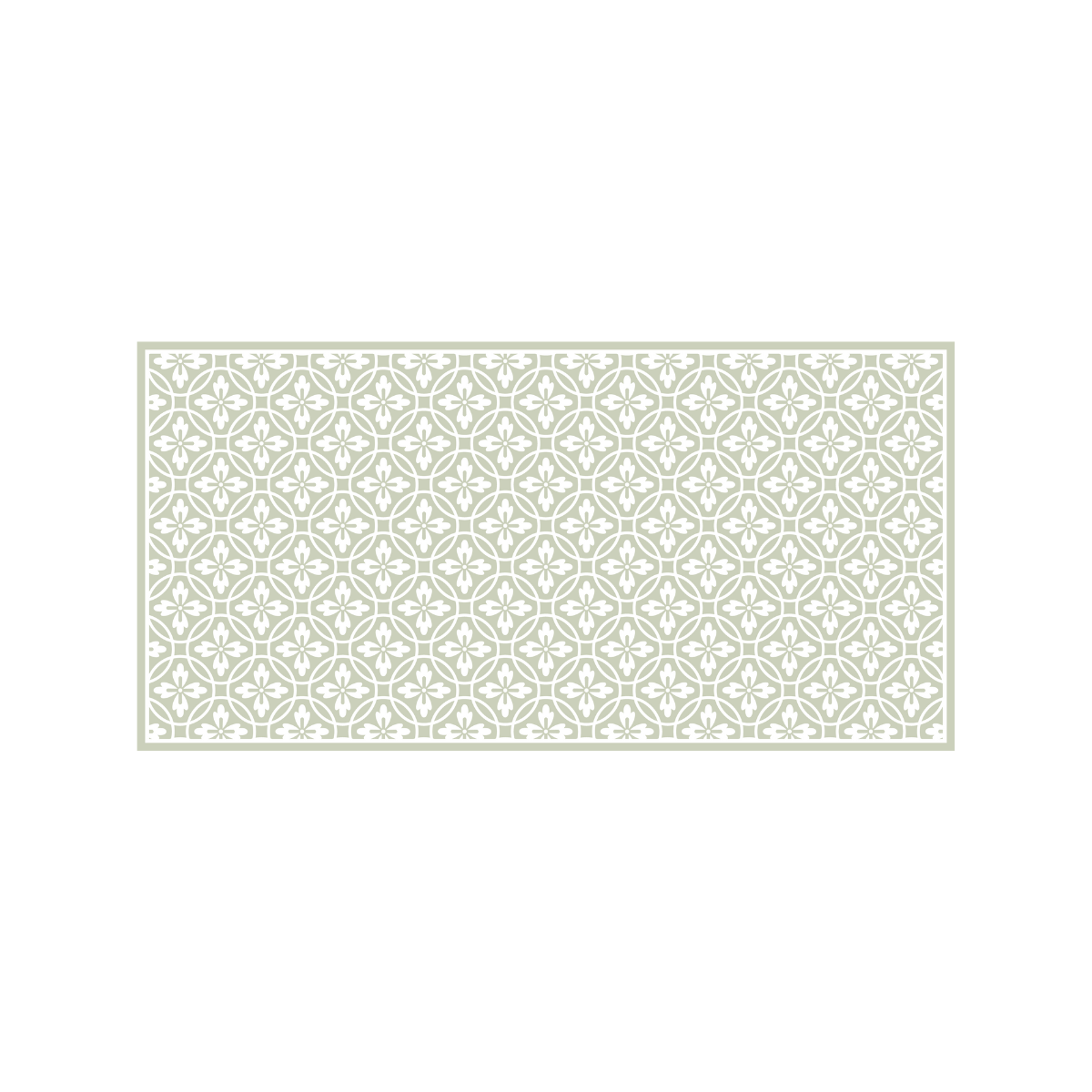 Tappeto in vinile Vintage verde 48x98 cm Decochic