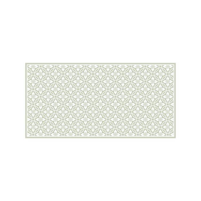 Tappeto in vinile Vintage verde 48x98 cm Decochic