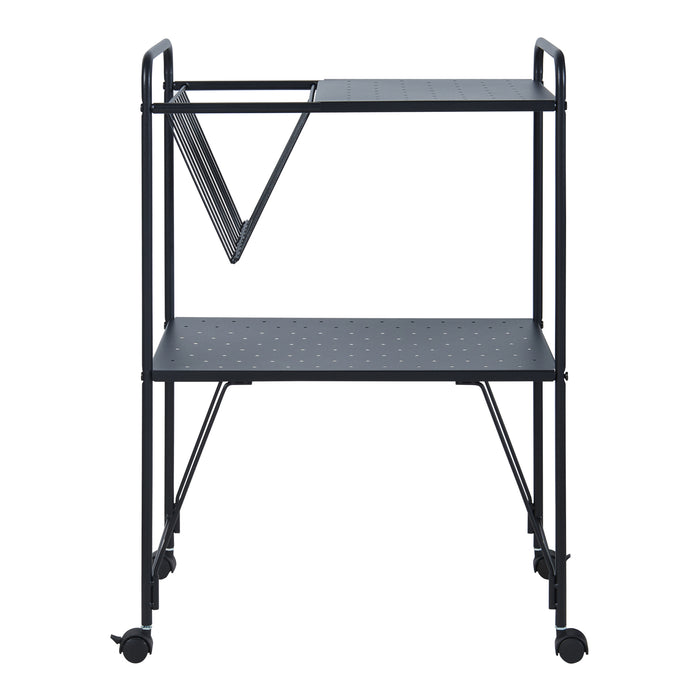 Carrello di Servizio Austrheim 73 x 50 x 33 cm Nero [en.casa]