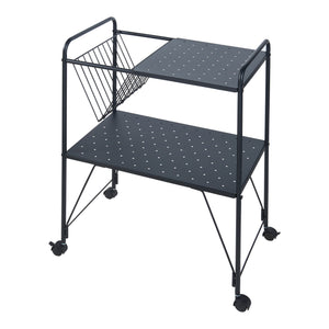 Carrello di Servizio Austrheim 73 x 50 x 33 cm Nero [en.casa]