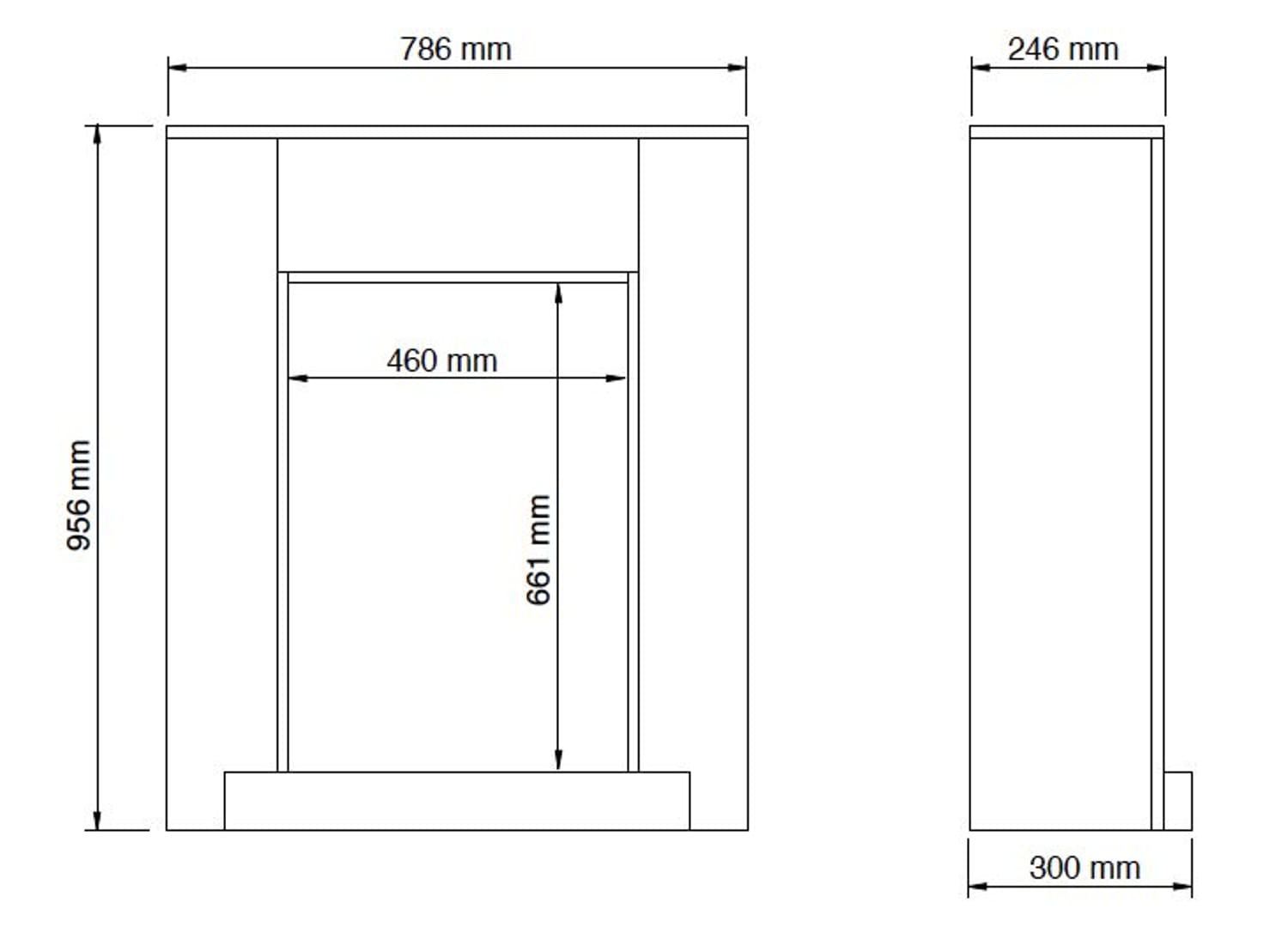 Xaralyn Hamar Cornice Per Caminetto In Legno Mdf Stile Moderno e Lineare Bianco