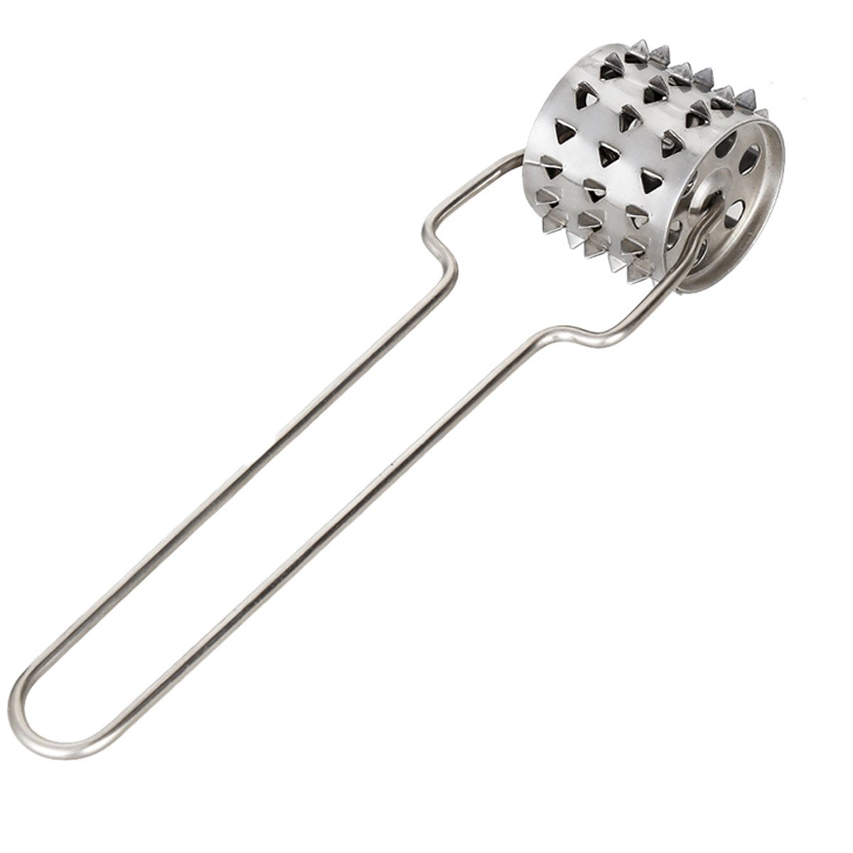 Rullo Martello per Carne da 21cm in Acciaio Inox Batticarne per Bistecche e Carni da Stagionare