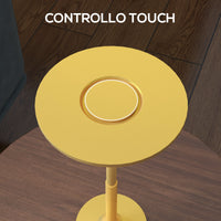 Lampada da Tavolo a LED Senza Filo Touch ⌀13x28,5 cm Batteria Ricaricabile Oro