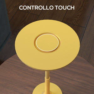 Lampada da Tavolo a LED Senza Filo Touch ⌀13x28,5 cm Batteria Ricaricabile Oro