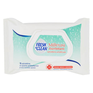 SALVIETTE UMIDIFICATE IGIENIZZANTI MILLEUSI 20 salviettine FRESHANDCLEAN 12 CF