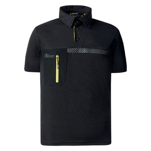 POLO 'LIBRA' taglia XL - black carbon UPOWER