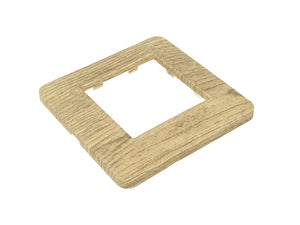 SANDASDON Placca Basic 2M Legno Chiaro Compatibile Con Vimar Plana