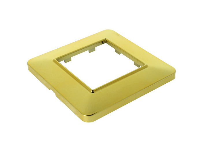 SANDASDON Placca Basic 2M Oro Lucido Compatibile Con Vimar Plana