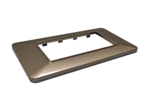 SANDASDON Placca Basic 4M Bronzo Compatibile Con Vimar Plana