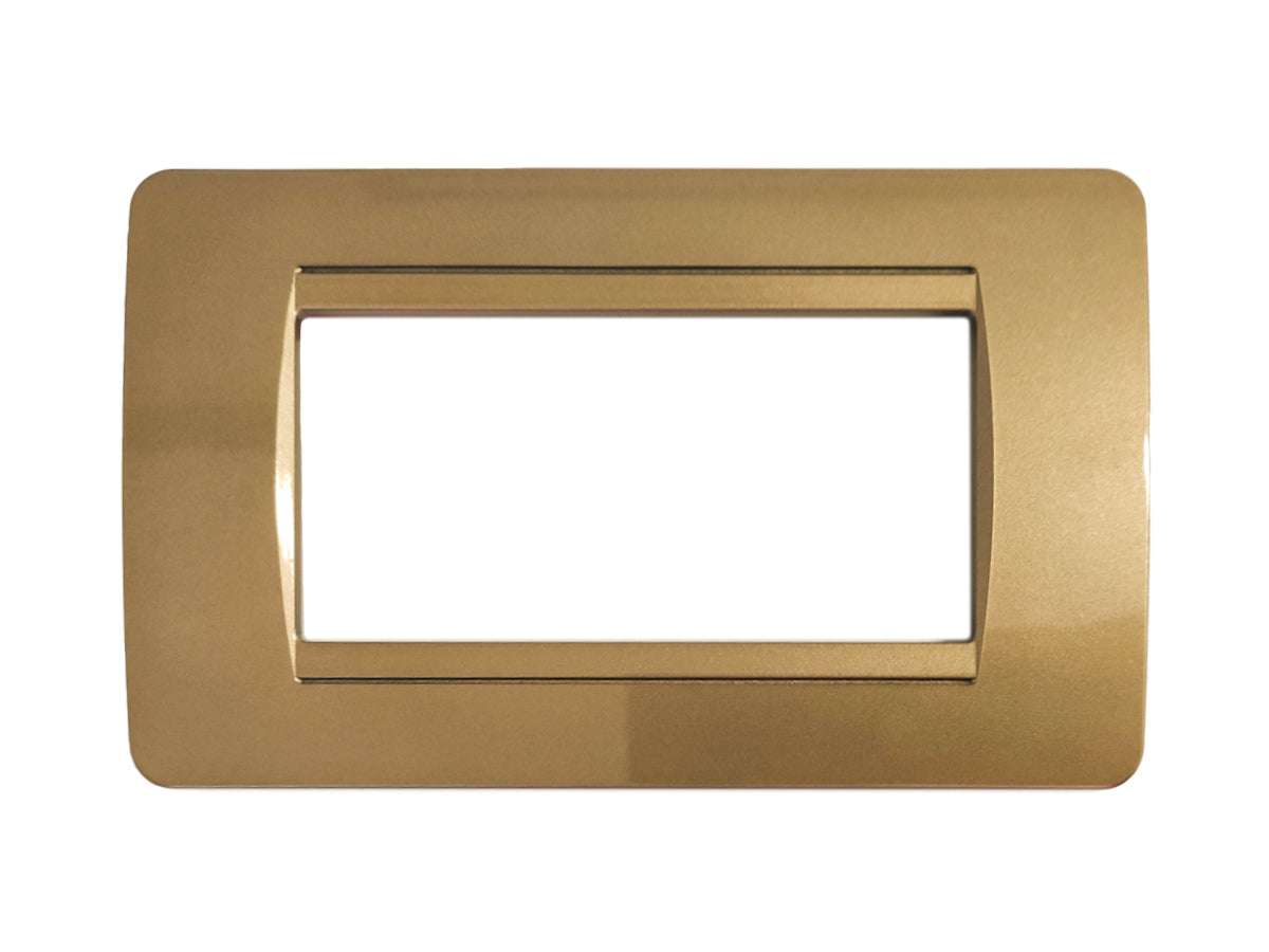 SANDASDON Placca Classic 4M Oro Compatibile Con Bticino Matix