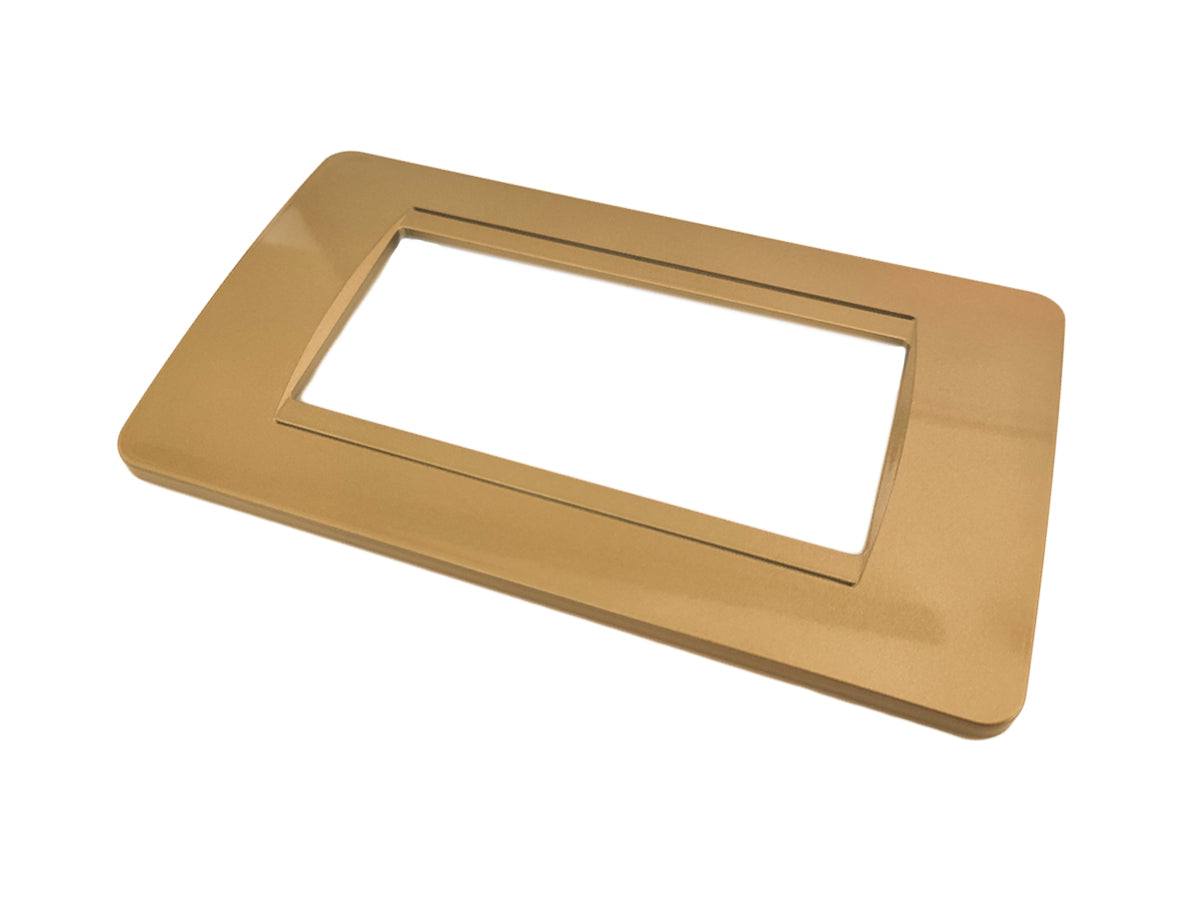 SANDASDON Placca Classic 4M Oro Compatibile Con Bticino Matix