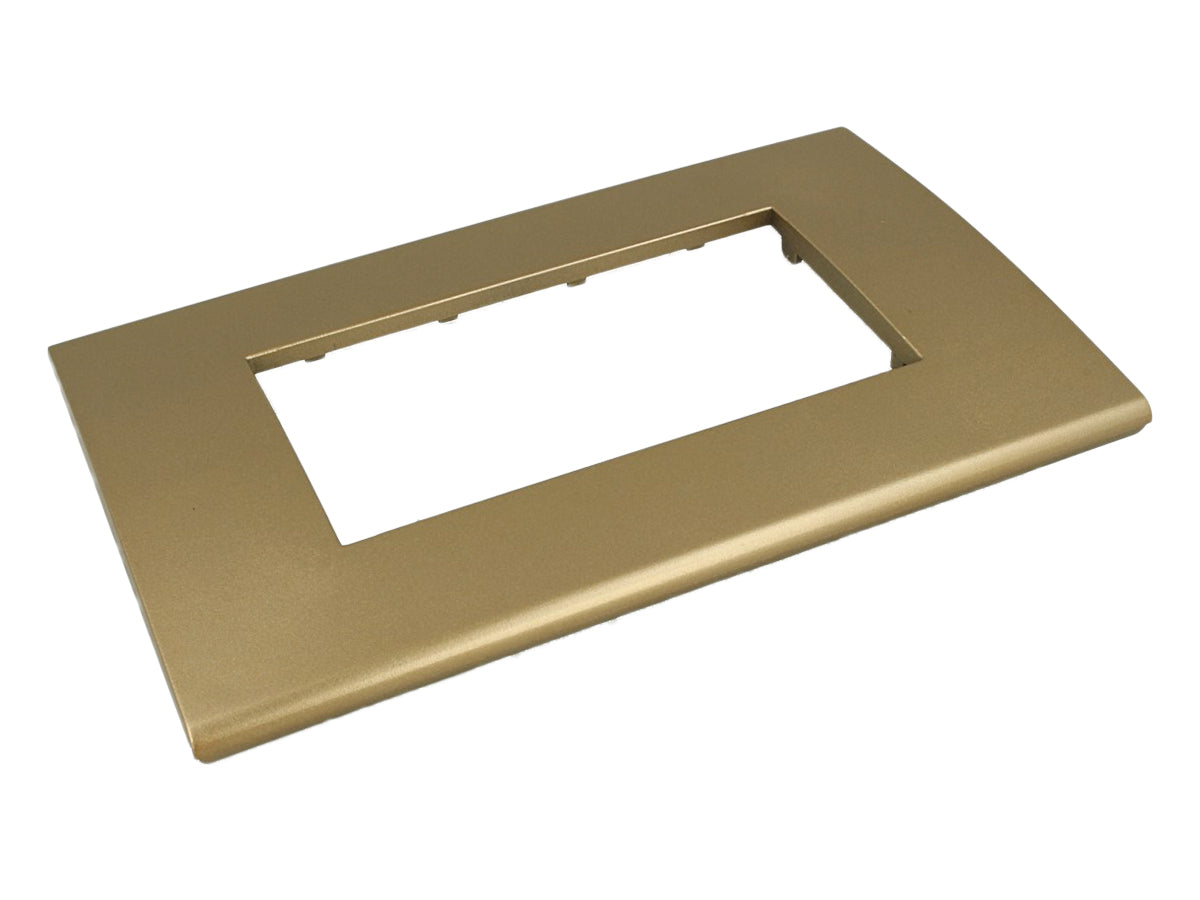 SANDASDON Placca Confort 4M Oro Compatibile Con Con Vimar Arke