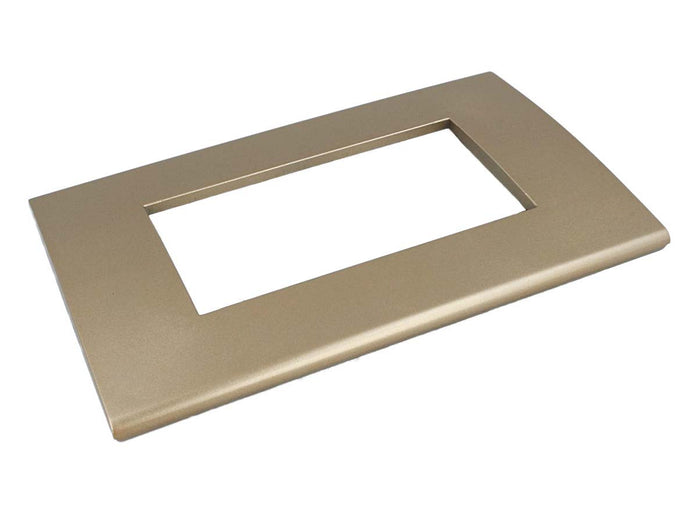 SANDASDON Placca Flat Slim Sottile 4M Bronzo Compatibile Con Bticino Axolute Air