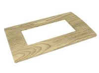 SANDASDON Placca Flat Slim Sottile 4M Legno Chiaro Compatibile Con Bticino Axolute Air