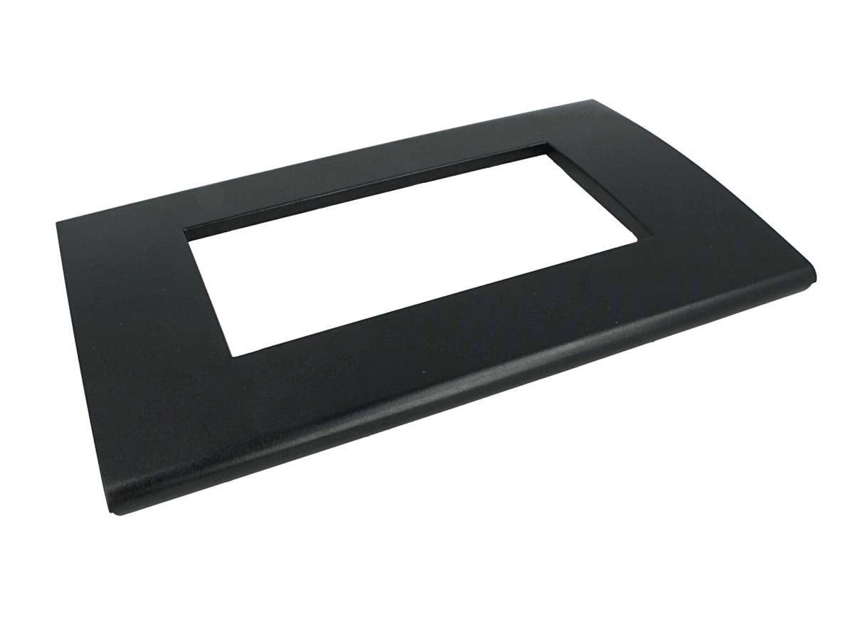 SANDASDON Placca Flat Slim Sottile 4M Nero Compatibile Con Bticino Axolute Air