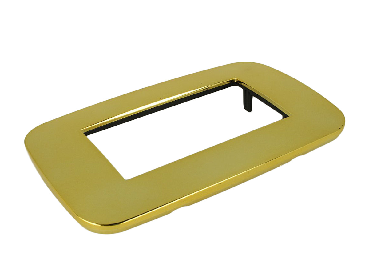 SANDASDON Placca Futura 4M Oro Lucido Compatibile Con Con Bticino Axolute