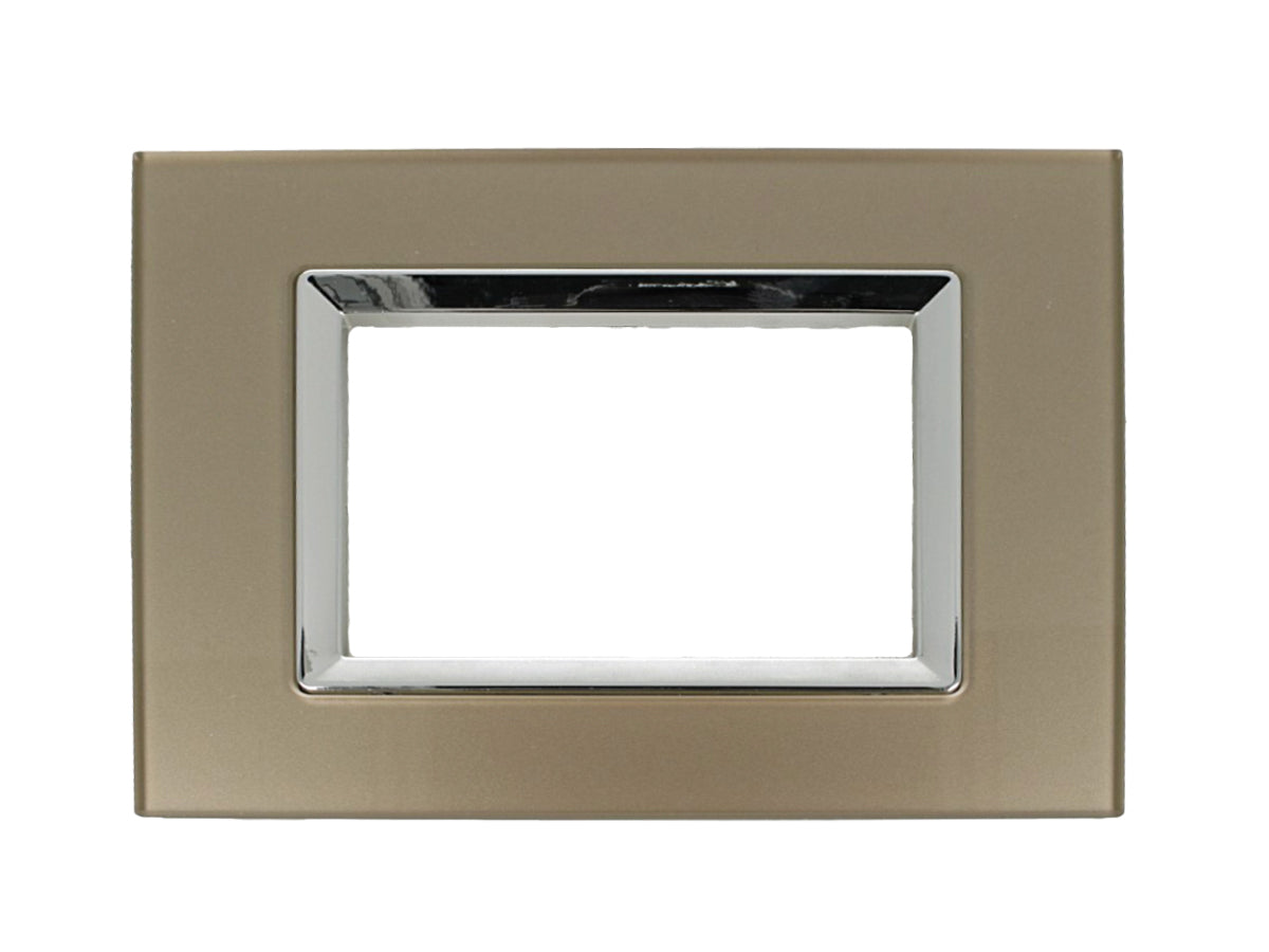 SANDASDON Placca Plexi 3M Bronzo Plexiglass Compatibile Con Bticino Living