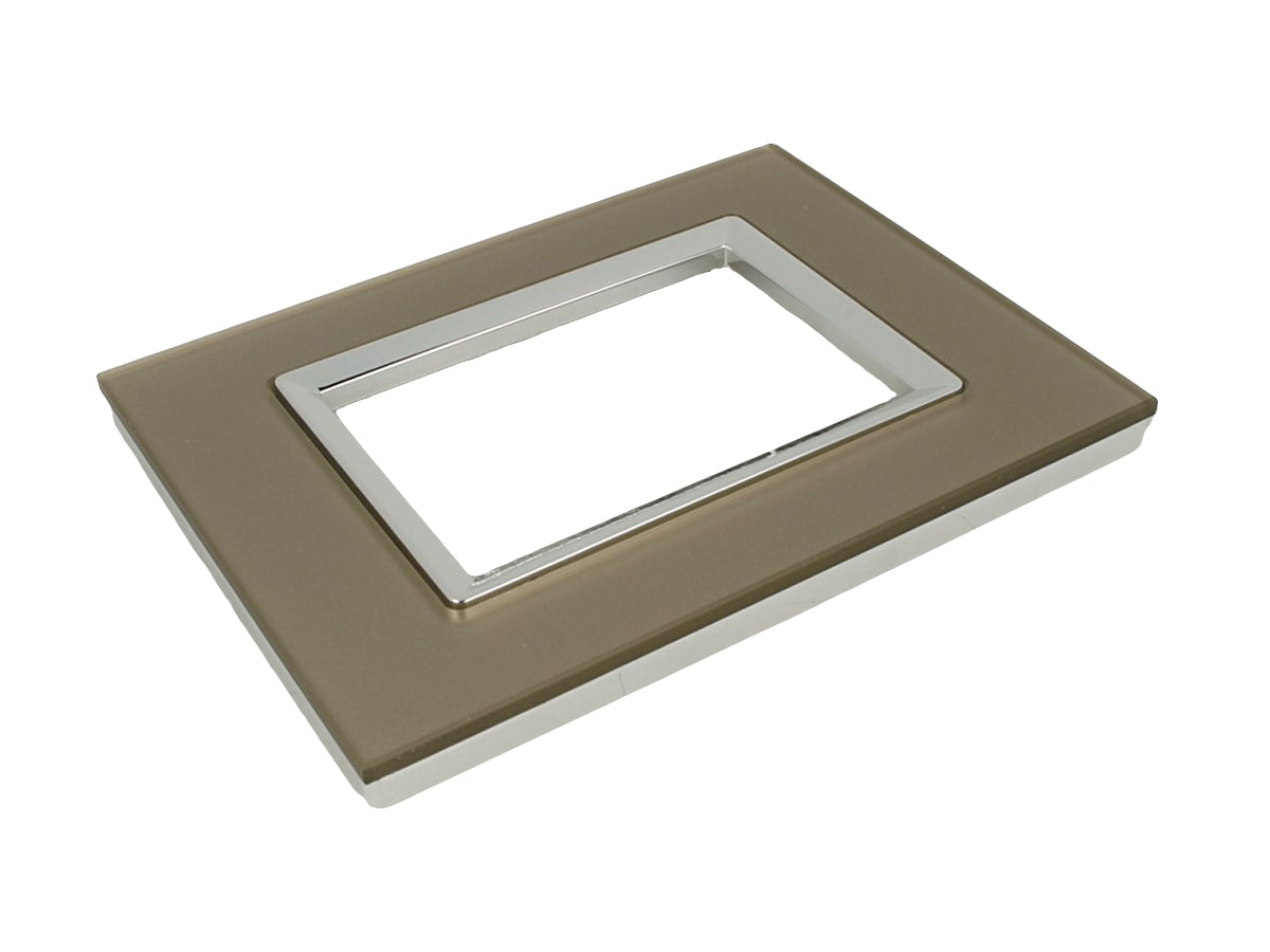 SANDASDON Placca Plexi 3M Bronzo Plexiglass Compatibile Con Bticino Living