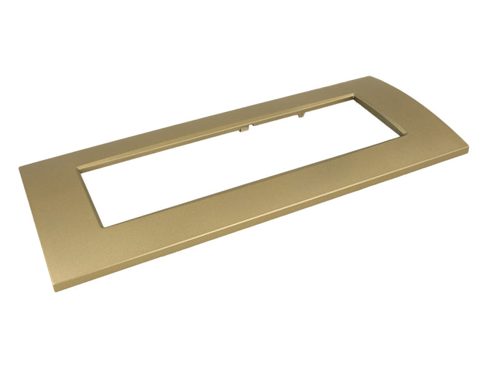 SANDASDON Placca Quadra 7M Oro Compatibile Con Con Bticino Living