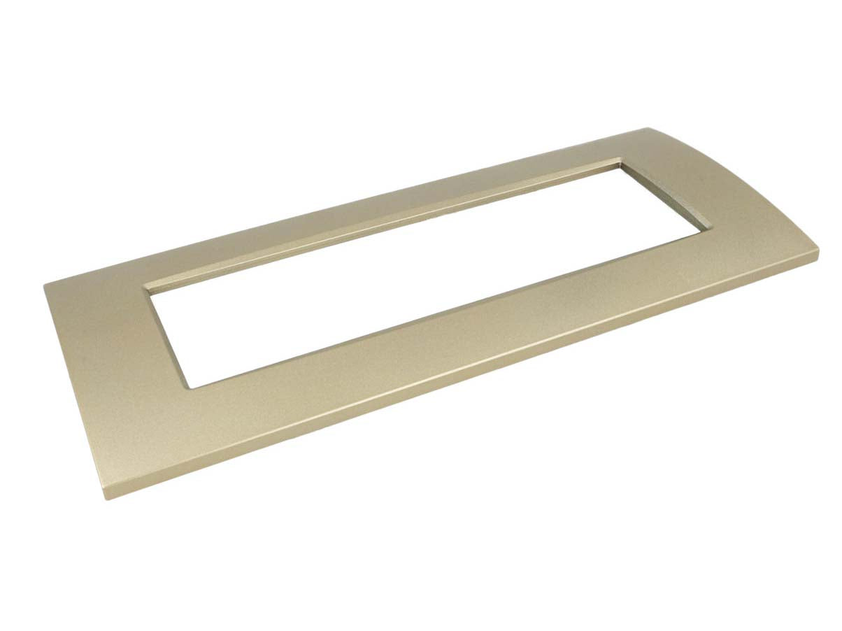 SANDASDON Placca Slim Sottile 7M Acciaio Bronzo Compatibile Con Bticino Living Light Air