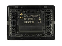 SANDASDON Segnapasso Led Con Sensore Nero 220V 1,6W Caldo 3500K Per Scatola 503 Compatibile Con Vimar Plana