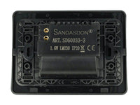 SANDASDON Segnapasso Led Nero 220V 1,6W Caldo 3500K Per Cassette 503 Compatibile Con Bticino Matix