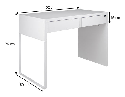 Scrivania per ufficio, scrivania con cassetti colore bianco mod. Iside SC08IS