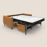 Divano Letto 2 Posti 175x95x96 cm in Tessuto Nero