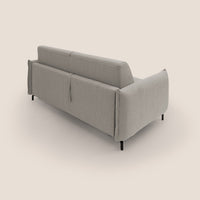 Divano Letto 3 Posti 195x95x96 cm in Tessuto Beige