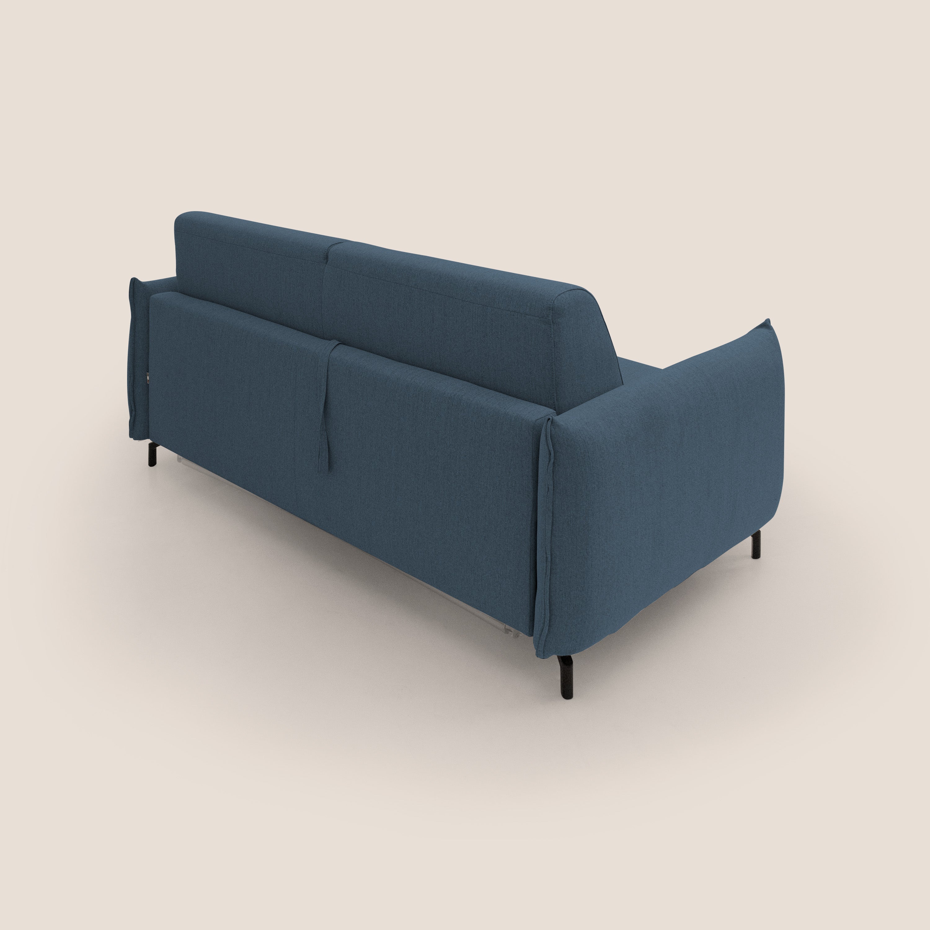 Divano Letto 2 Posti 175x95x96 cm in Tessuto Blu