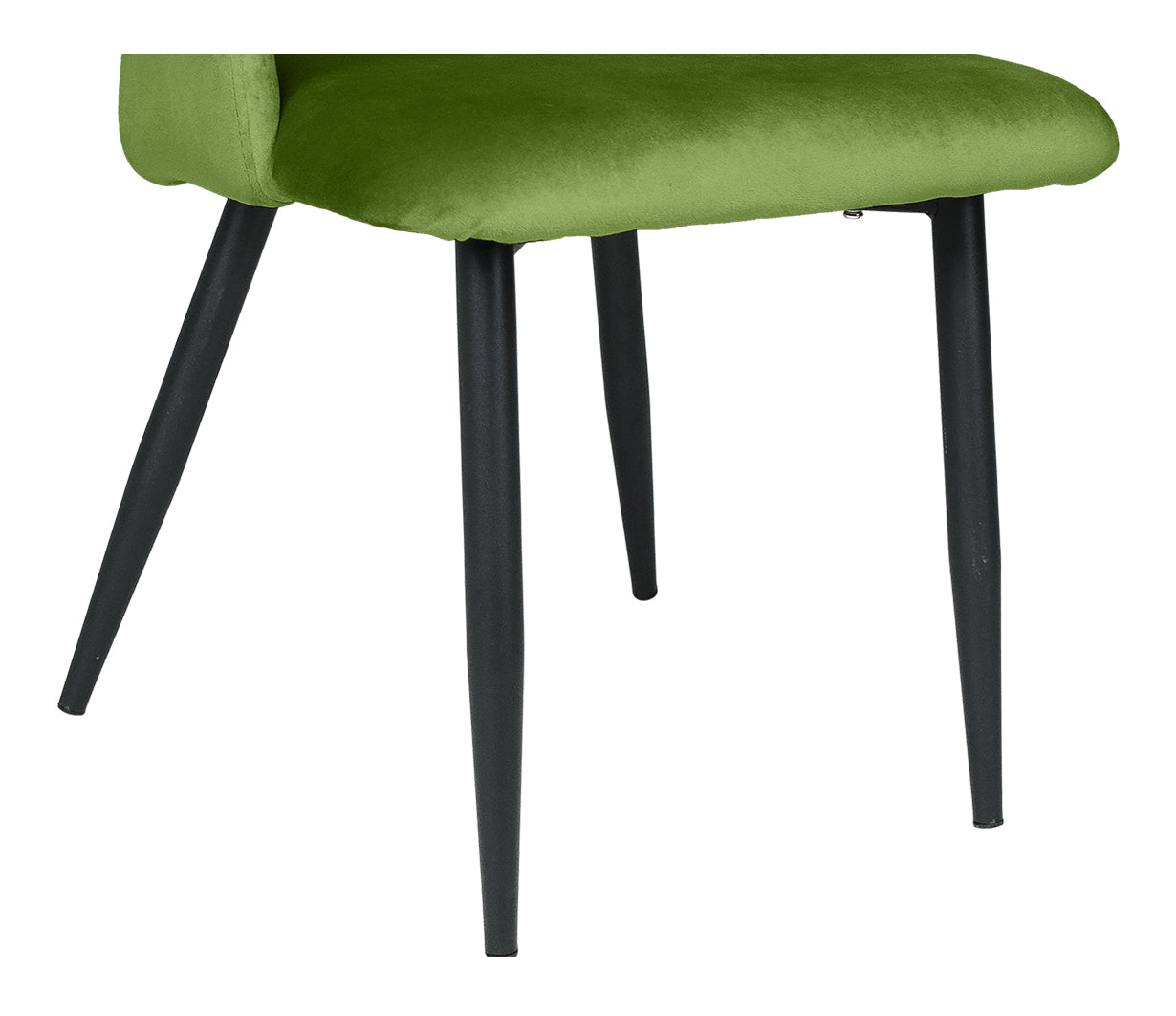 Sedia da pranzo imbottita in velluto verde pistacchio mod. Zoe (2pz) SD39ZOPM