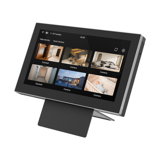 EZVIZ SD7 Schermo Intelligente Senza Fili, Touch Screen IPS da 7" Pollici, Integrazione Intelligente con Dispositivi EZVIZ, Audio Bidirezionale, Wi-Fi 2.4 GHz, Installazione Facile